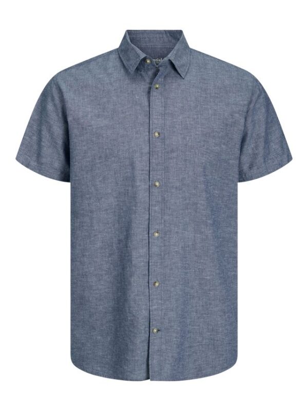 Køb JJESUMMER LINEN BLEND SHIRT SS SN billigt online tilbud