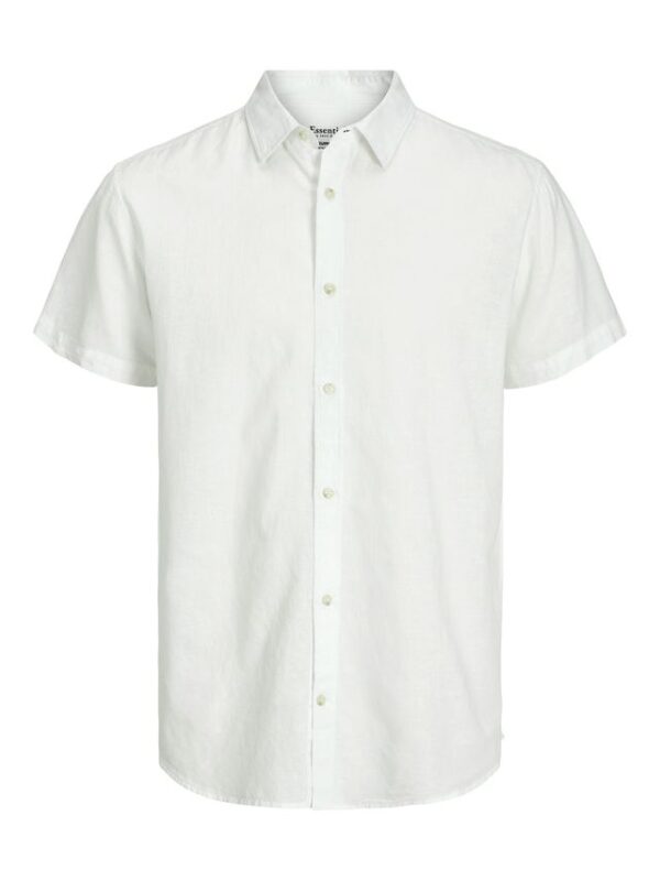 Køb JJESUMMER LINEN BLEND SHIRT SS SN billigt online tilbud