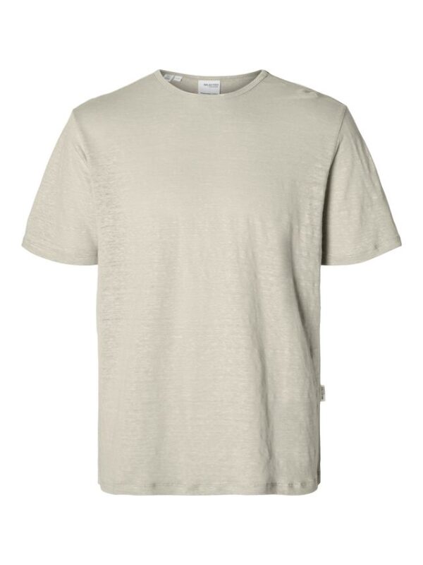 Køb SLHBET LINEN SS O-NECK TEE billigt online tilbud