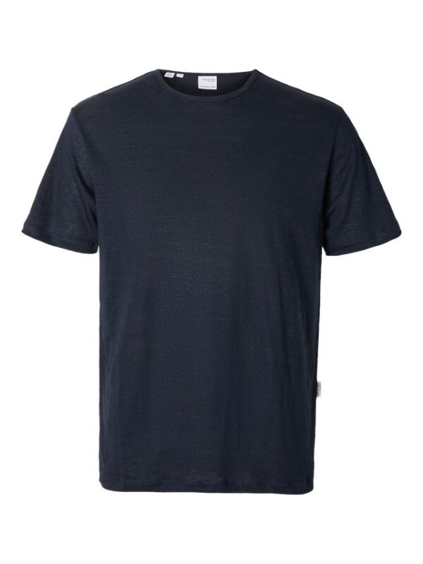 Køb SLHBET LINEN SS O-NECK TEE billigt online tilbud