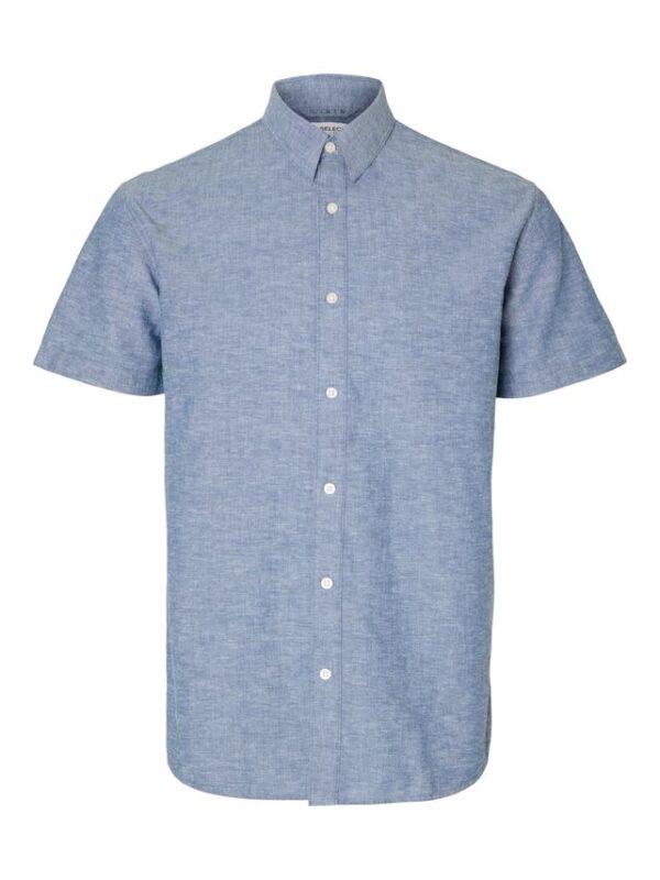 Køb SLHREG-NEW LINEN SHIRT SS NOOS billigt online tilbud