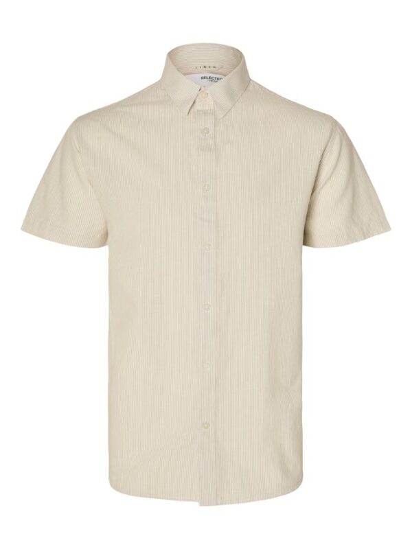 Køb SLHREG-NEW LINEN SHIRT SS NOOS billigt online tilbud