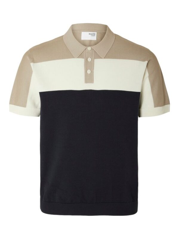 Køb SLHMATTIS SS KNIT BLOCK POLO billigt online tilbud