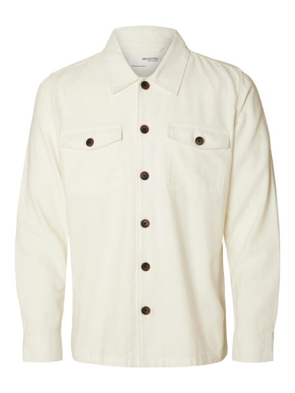 Køb SLHBRODY-LINEN OVERSHIRT LS billigt online tilbud