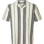Køb SLHREG-WEST SHIRT SS RESORT CAMP billigt online tilbud