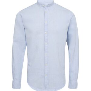 Køb China collar linen l/s shirt billigt online tilbud