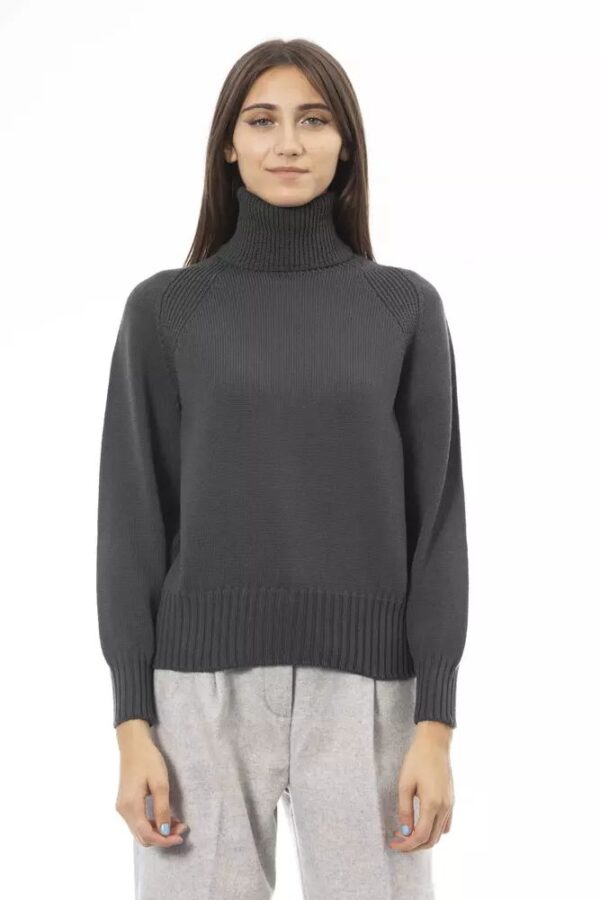 Køb Alpha Studio Grøn Uld Sweater billigt online tilbud