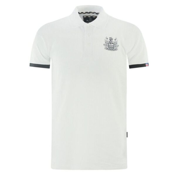 Køb Aquascutum White Bomuld Polo Shirt billigt online tilbud