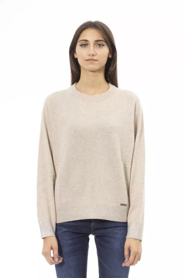 Køb Baldinini Beige Uld Sweater billigt online tilbud