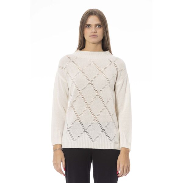 Køb Baldinini Beige Uld Sweater billigt online tilbud