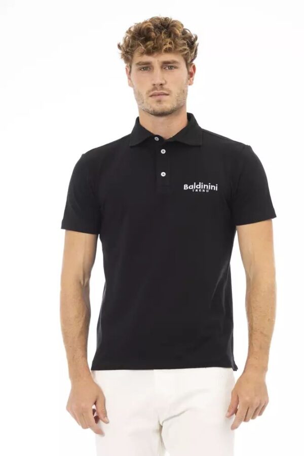 Køb Baldinini Sort Bomuld Polo Shirt billigt online tilbud