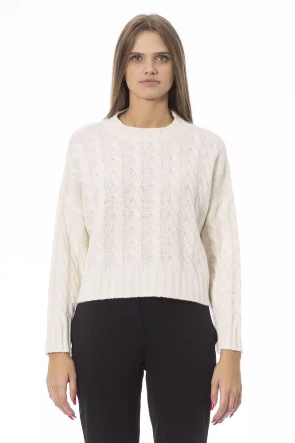 Køb Baldinini Trend Beige Uld Sweater billigt online tilbud