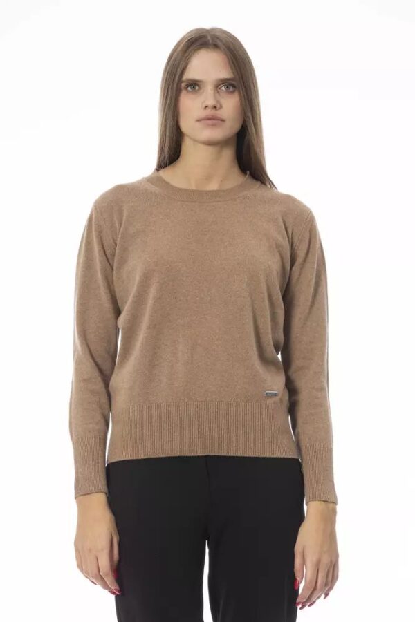 Køb Baldinini Trend Beige Uld Sweater billigt online tilbud