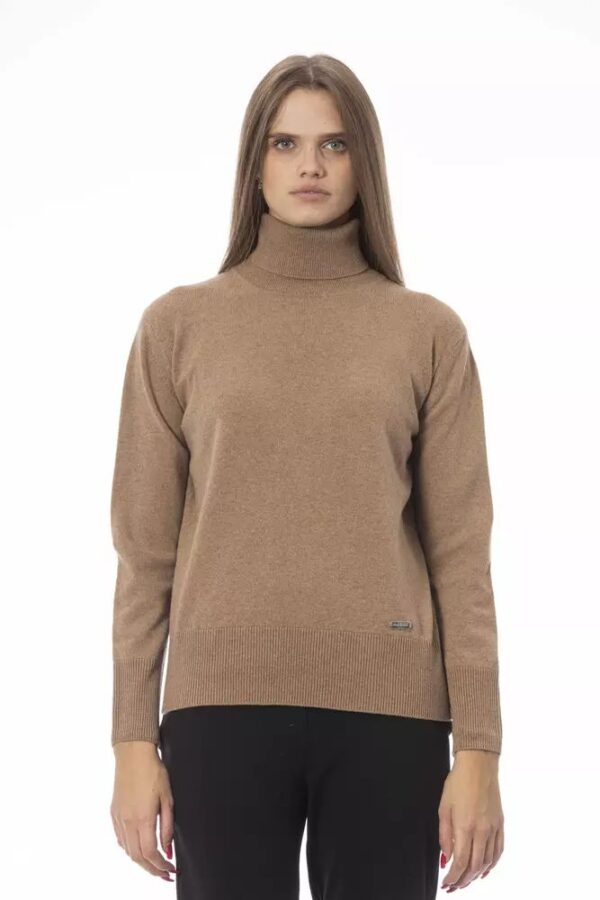 Køb Baldinini Trend Beige Uld Sweater billigt online tilbud