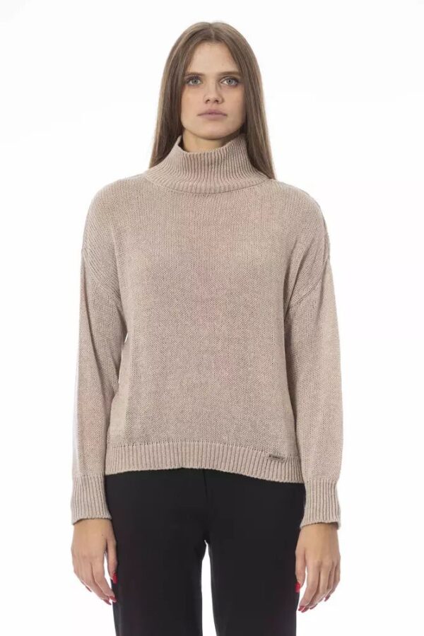 Køb Baldinini Trend Beige Viscose Sweater billigt online tilbud