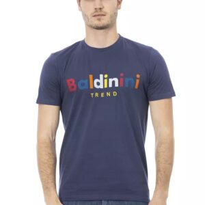 Køb Baldinini Trend Blå Bomuld T-Shirt billigt online tilbud