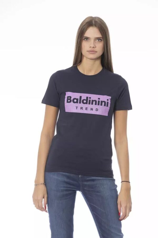 Køb Baldinini Trend Blå Bomuld Tops & T-Shirt billigt online tilbud