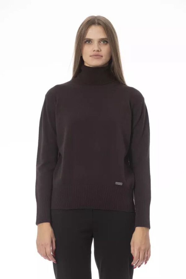 Køb Baldinini Trend Brun Uld Sweater billigt online tilbud