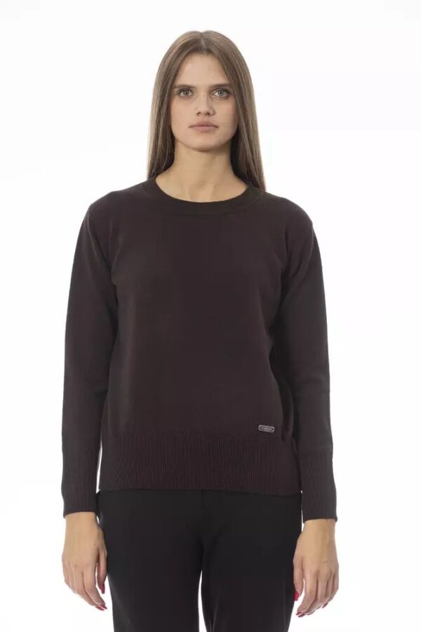 Køb Baldinini Trend Brun Uld Sweater billigt online tilbud