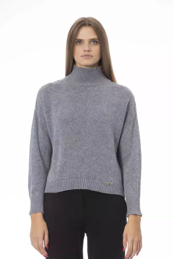 Køb Baldinini Trend Grå Uld Sweater billigt online tilbud