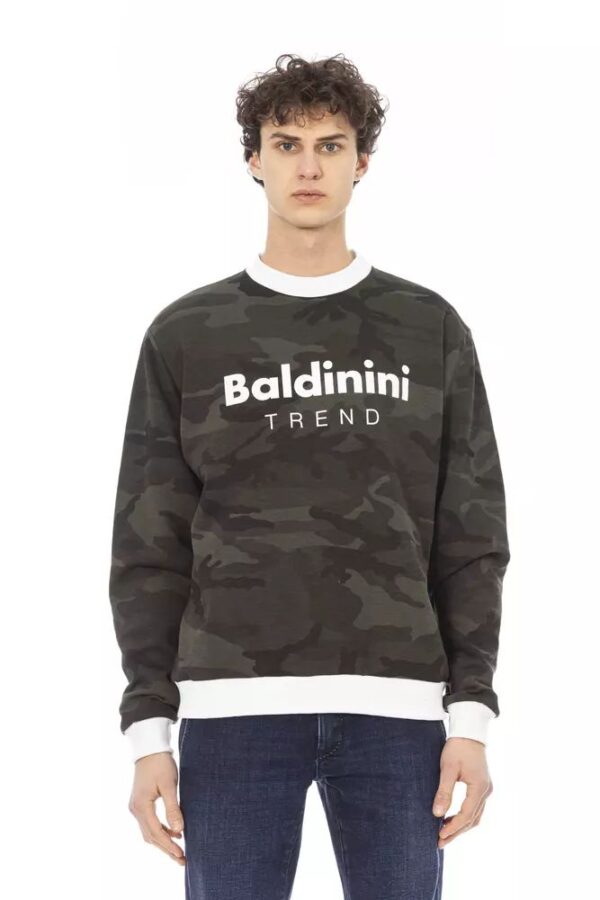 Køb Baldinini Trend Grøn Bomuld Sweater billigt online tilbud