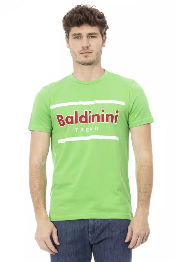 Køb Baldinini Trend Grøn Bomuld T-Shirt billigt online tilbud