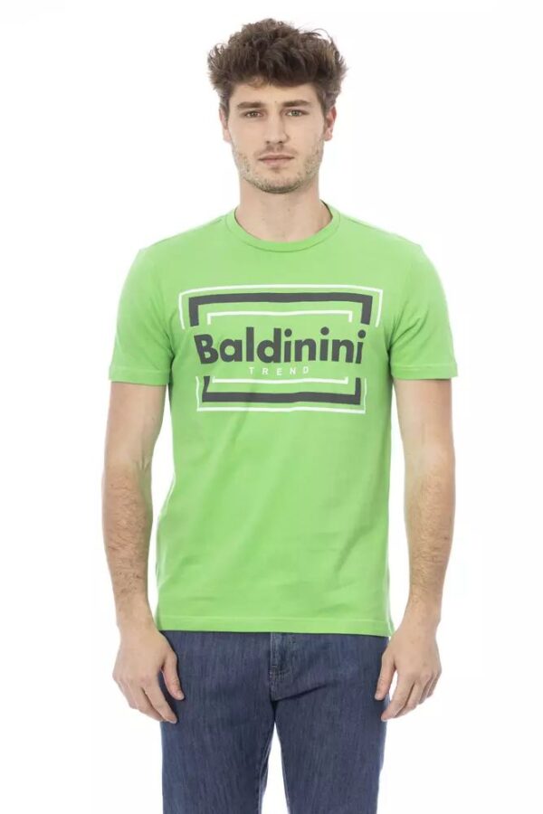 Køb Baldinini Trend Grøn Bomuld T-Shirt billigt online tilbud