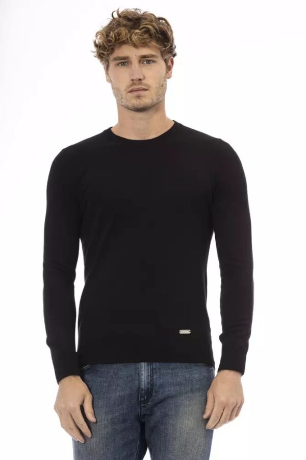 Køb Baldinini Trend Sort Uld Sweater billigt online tilbud