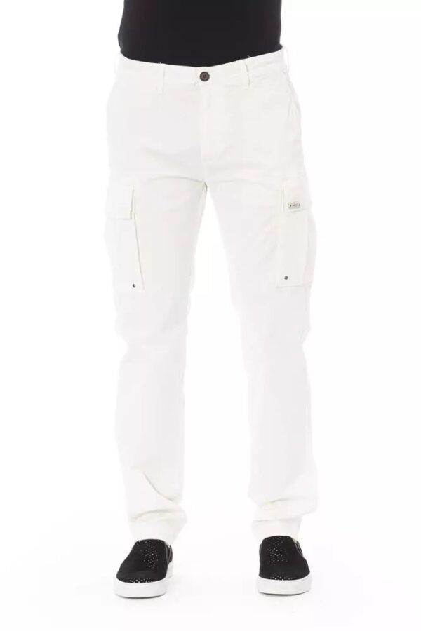 Køb Baldinini Trend White Bomuld Bukser & Jeans billigt online tilbud