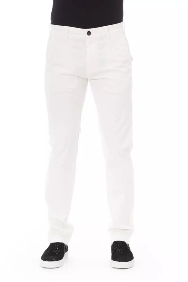 Køb Baldinini Trend White Bomuld Bukser & Jeans billigt online tilbud