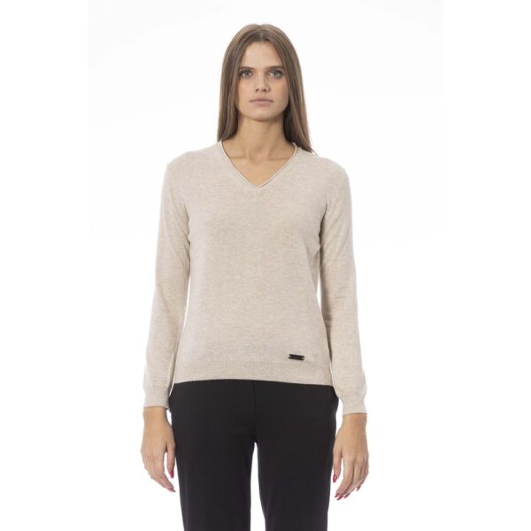 Køb Beige Polyamide Sweater billigt online tilbud