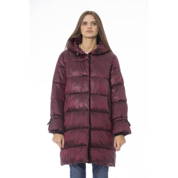 Køb Burgundy Nylon Jackets & Coat billigt online tilbud