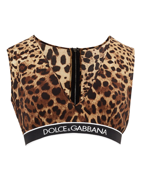 Køb Dolce & Gabbana Brun Leopard Bluse Top billigt online tilbud