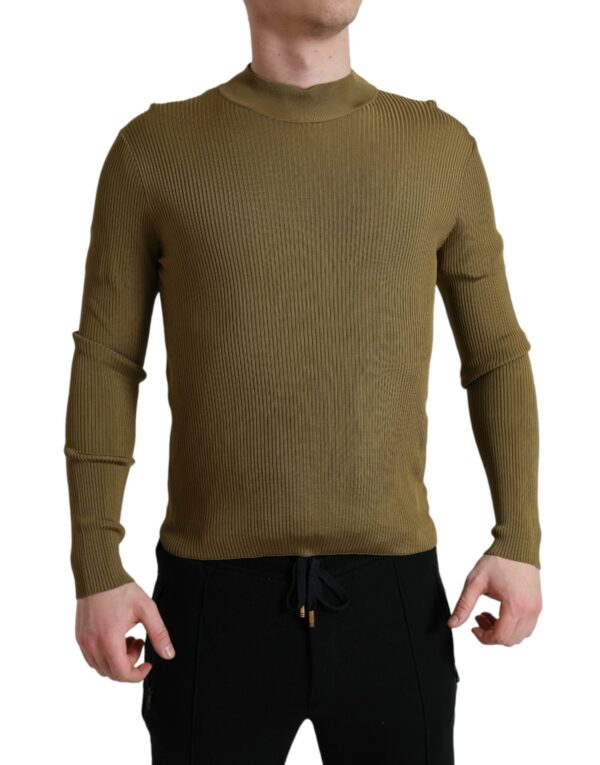 Køb Dolce & Gabbana Grøn Viscose Pullover Sweater billigt online tilbud