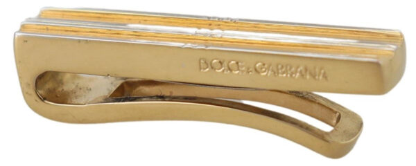 Køb Dolce & Gabbana Guld Sølv Logo Herre Slips Holder billigt online tilbud