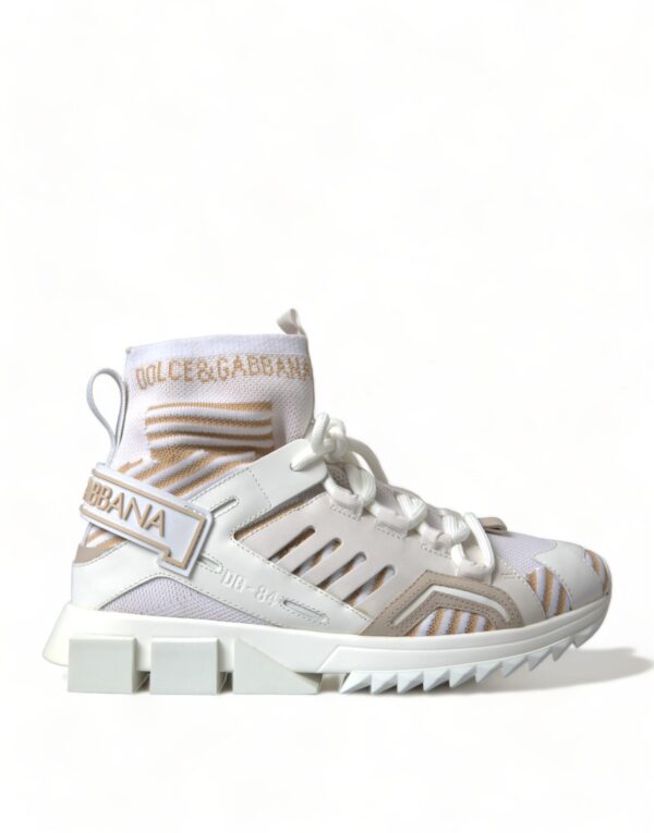 Køb Dolce & Gabbana Hvid Beige Sneakers billigt online tilbud