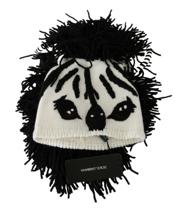 Køb Dolce & Gabbana Knitted Cashmere Animal Design Hat billigt online tilbud