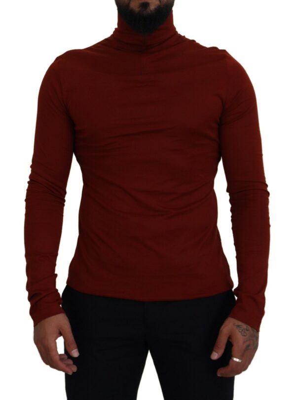 Køb Dolce & Gabbana Maroon Bomuld Sweater billigt online tilbud