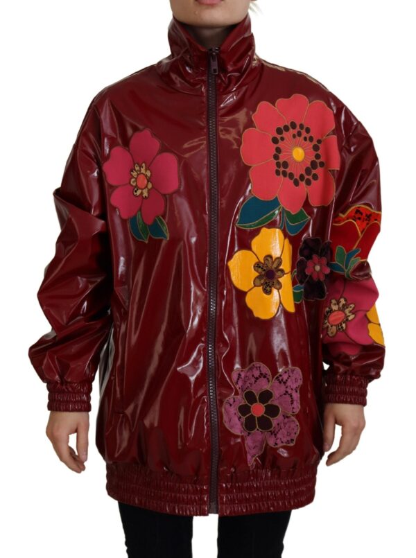 Køb Dolce & Gabbana Maroon Polyester Dame Jakke & Frakke billigt online tilbud