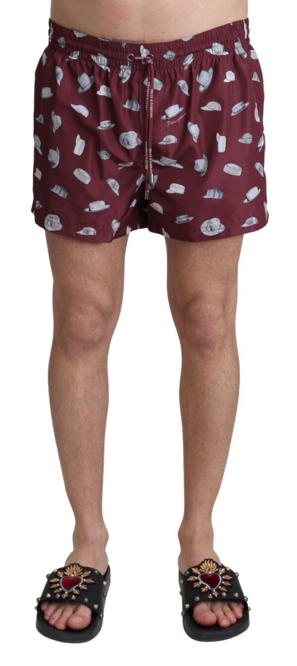 Køb Dolce & Gabbana Maroon Svømmeshorts billigt online tilbud