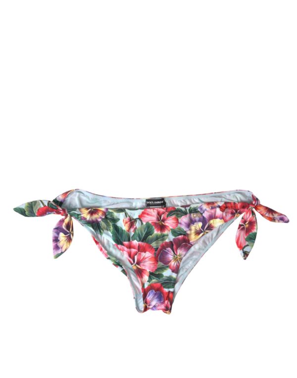 Køb Dolce & Gabbana Multifarve Floral Swimwear Bottom Beachwear Bikini billigt online tilbud