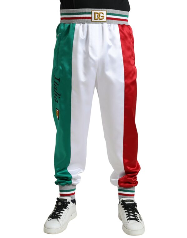 Køb Dolce & Gabbana Multifarve Italian Patch Slim Jogger Pants billigt online tilbud