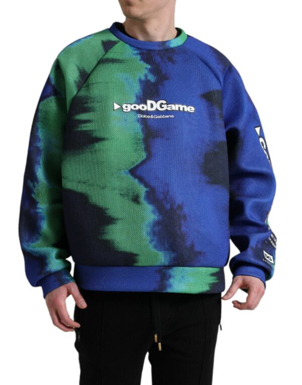 Køb Dolce & Gabbana Multifarve Logo Pullover Sweater billigt online tilbud