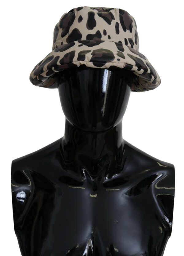 Køb Dolce & Gabbana Multifarver Leopard Print Capello Men Bucket Cap Hat billigt online tilbud