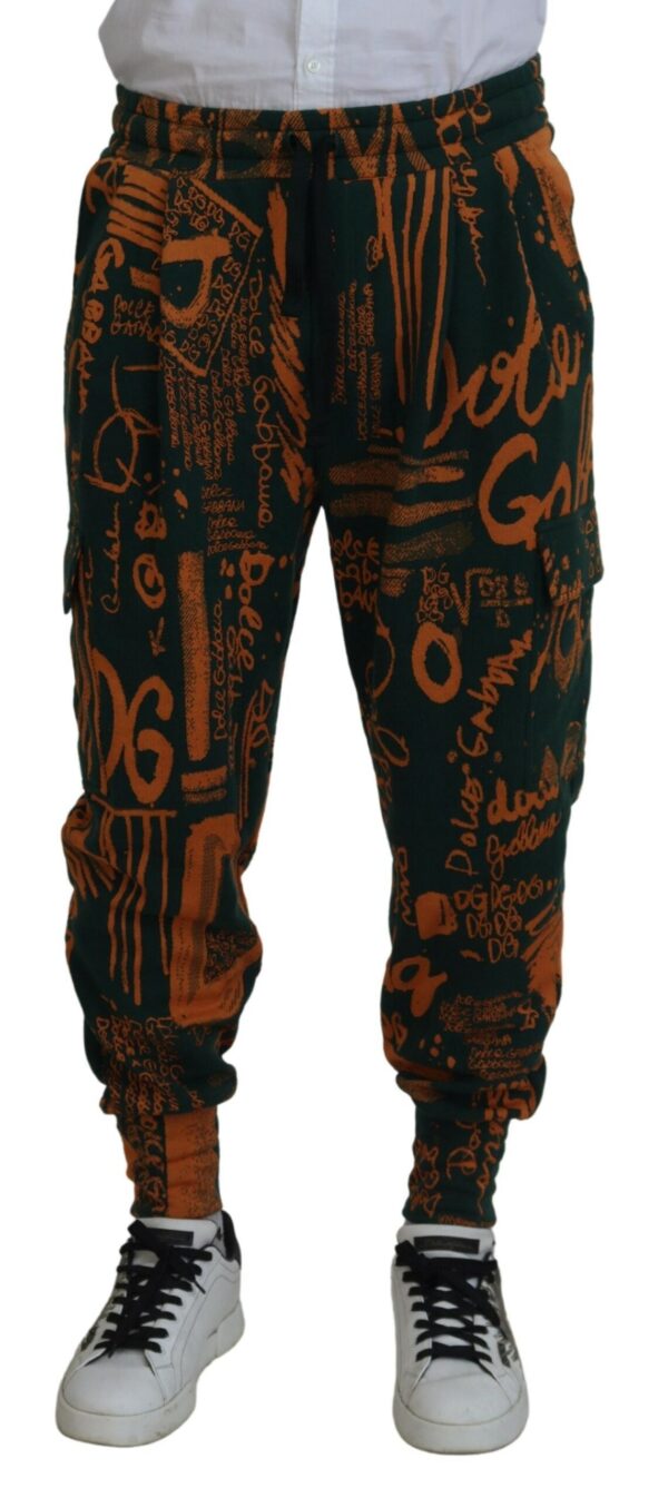 Køb Dolce & Gabbana Multifarver Logo Print Silkee Joggingbukser billigt online tilbud