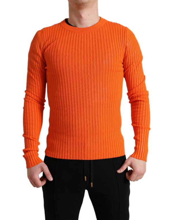 Køb Dolce & Gabbana Orange Herre Pullover Sweater billigt online tilbud