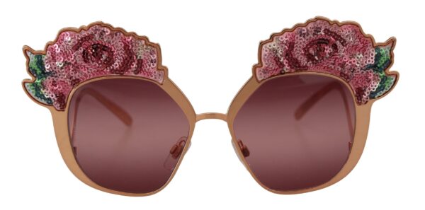 Køb Dolce & Gabbana Pink Guld Rose DG2202 Solbriller billigt online tilbud