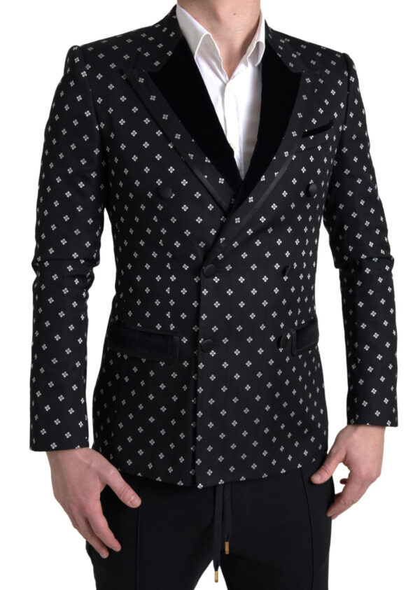 Køb Dolce & Gabbana Sort Slim Fit Blazer billigt online tilbud