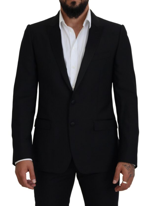 Køb Dolce & Gabbana Sort Slim Fit Martini Blazer billigt online tilbud