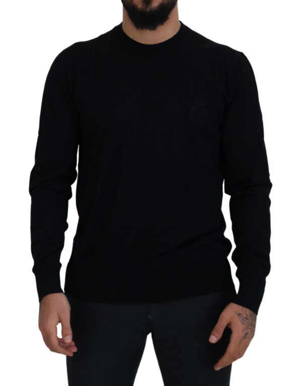 Køb Dolce & Gabbana Sort Uld Sweater billigt online tilbud